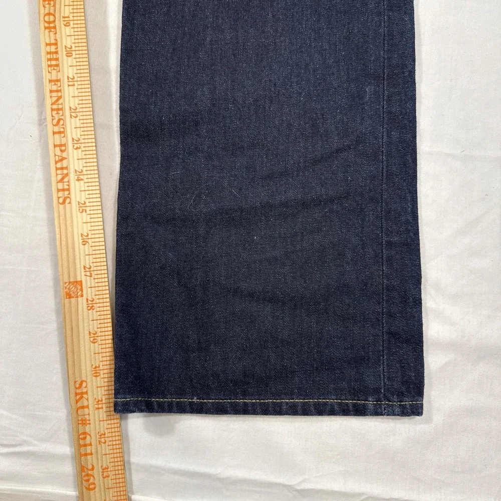 JEANS STRAIGHT Polo Ralph Lauren Men 38x30 Slim  Dark Wash Distress